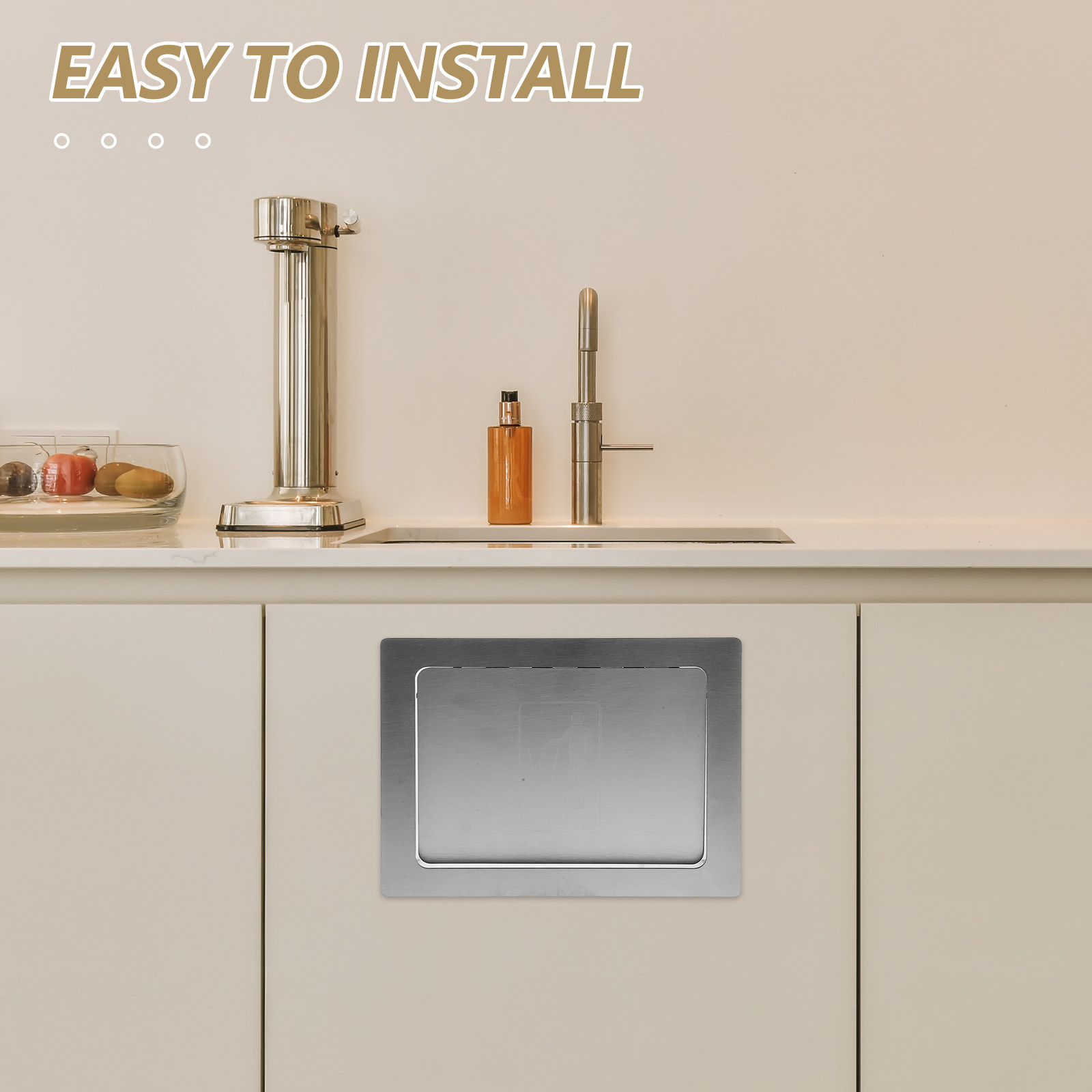 Embedded Trash Bin Lid Stainle - Commercial Kitchen Garbage Can 评论和价格