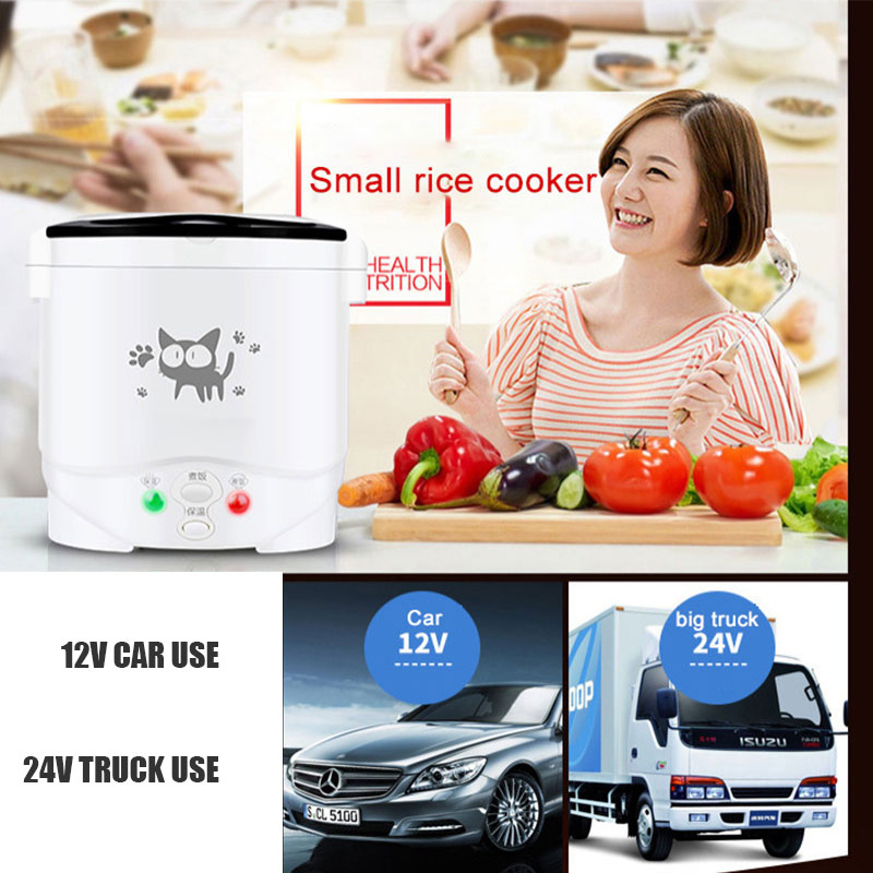 12V 24V Mini Rice Cooker Car T - Soup Kettle Warmer 评论和价格