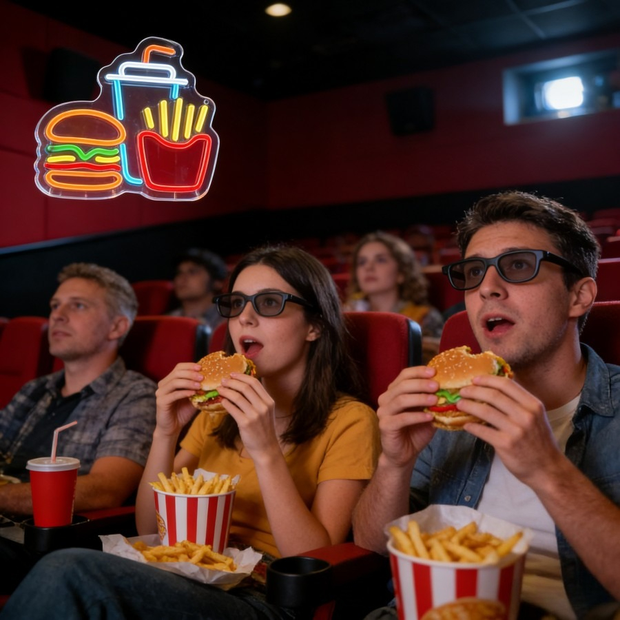 Burger Fries Drink Fast Food L - Commercial Kitchen Light 评论和价格