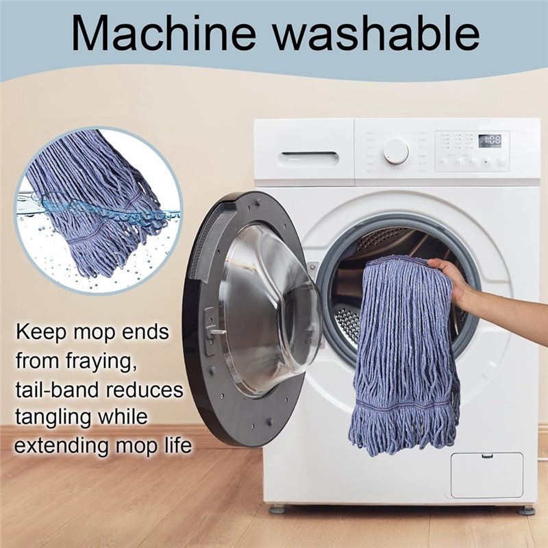 Washable String Mop Heads 4 Pa - Commercial Kitchen At Home 评论和价格