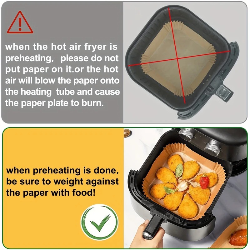 Air Fryer Paper Liners Disposa - Commercial Kitchen Appliances 评论和价格