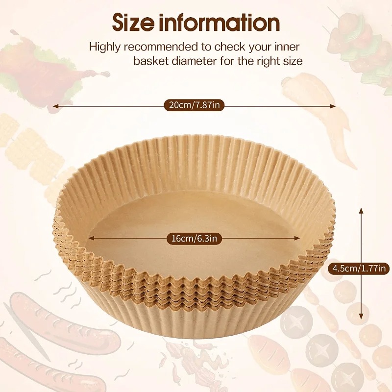 Air Fryer Paper Liners Disposa - Commercial Kitchen Appliances 评论和价格