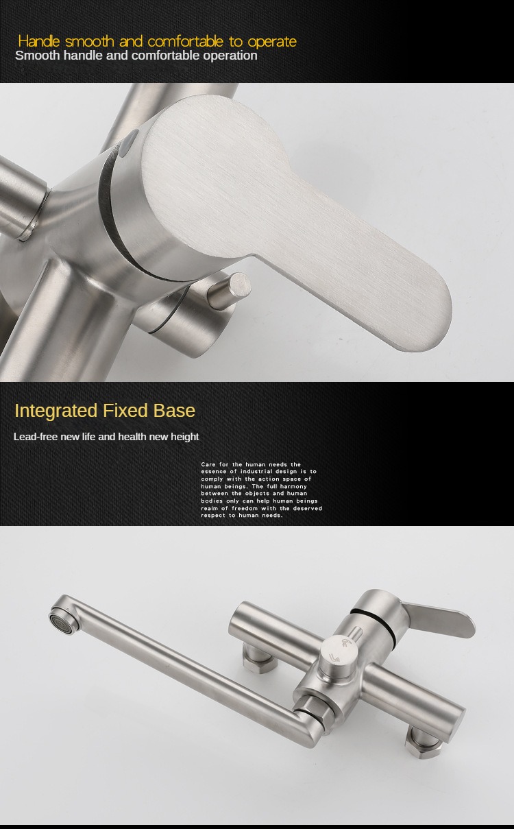 Brushed Nickel Wall Mount Sink - Commercial Kitchen Taps 评论和价格