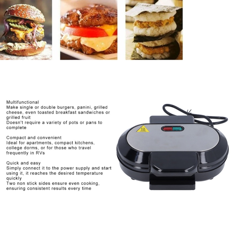 750W Electric Steak Grill, Ele - Sandwich Press Panini 评论和价格
